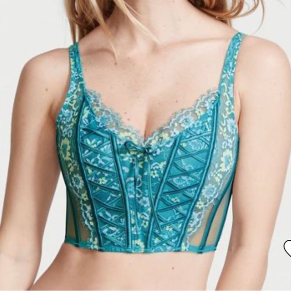 Victoria's Secret Other - NWOT Victoria’s Secret Dream Angels Crossdye Unlined Lace Up Bra Top -size Small